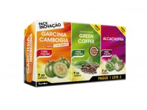 PACK GARCINIA CAMBOGIA+ GREEN COFFEE+ ALCACHOFRA (Triple Ultimate)